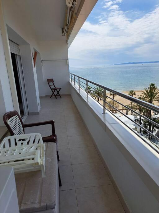 Holiday Center Apartamento Vistas Mar, Acceso Directo Playa Y Piscina Roses Exterior foto